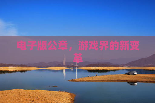 电子版公章，游戏界的新变革
