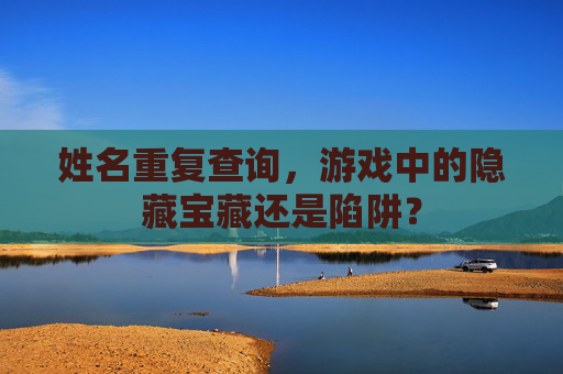 姓名重复查询，游戏中的隐藏宝藏还是陷阱？