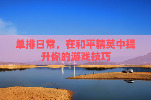 单排日常，在和平精英中提升你的游戏技巧