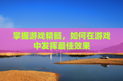 掌握游戏精髓,如何在游戏中发挥最佳效果 掌握游戏精髓,如何在游戏中发挥最佳效果
